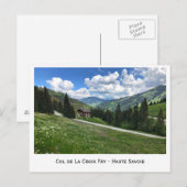 Kol. La Croix Fry, Haute-Savoie, Franse Alpen Briefkaart (Voorkant / Achterkant)