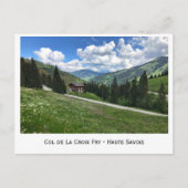 Kol. La Croix Fry, Haute-Savoie, Franse Alpen Briefkaart (Voorkant)