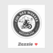 Kol. Mosses zwitserse motorfiets Sticker (Vel)