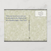 Kol Nidre (Hoge Feestdagen Briefkaart) (Achterkant)