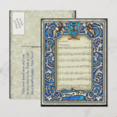 Kol Nidre (Hoogtijdagen briefkaart) Feestdagenkaart (Voorkant / Achterkant)