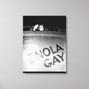Kol. Paul W. Tibbets, Jr., pilot_War Afbeelding Canvas Afdruk