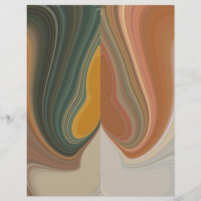 Kol Retro Abstracte, kleurrijke matata streng (Voorkant)