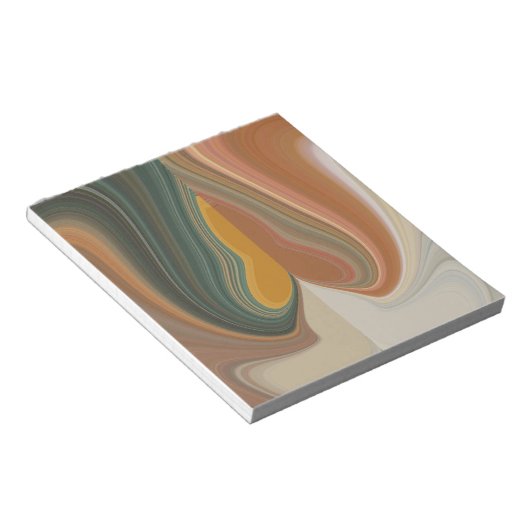 Kol Retro Abstracte, kleurrijke matata streng Notitieblok (Schuin)