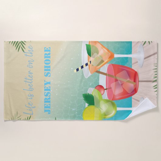 Kol-stijlbeach, Cocktails Strandlaken (Voorkant)