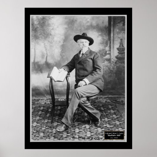 Kol. Wm F. Buffalo Bill Cody 1907 Poster (Voorkant)