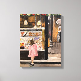 "Kolache at Kerstmis" Stretched Canvas Print