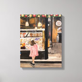 "Kolache at Kerstmis" Stretched Canvas Print (Voorkant)