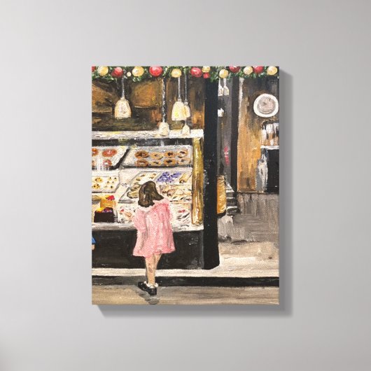"Kolache at Kerstmis" Stretched Canvas Print (Voorkant)