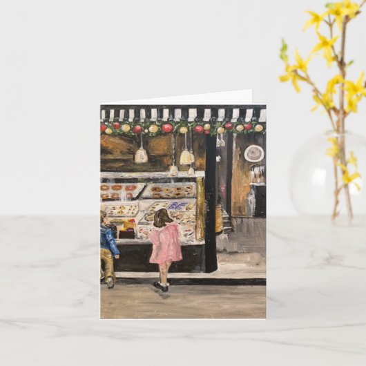 "Kolache met Kerst" schilderij van Therese Kramer Kaart (Gele Bloem)