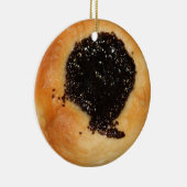 Kolache-ornament van papaverzaad keramisch ornament (Rechts)