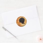 Kolache-stickers van papaverzaad ronde sticker (Envelop)