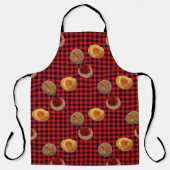 Kolache Trio op Buffalo Gecontroleerd schort (Voorkant)
