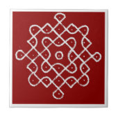 Kolam Rangoli Tegeltje (Voorkant)