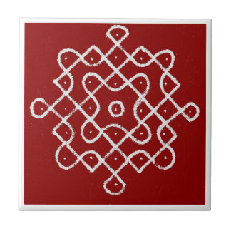 Kolam Rangoli Tegeltje
