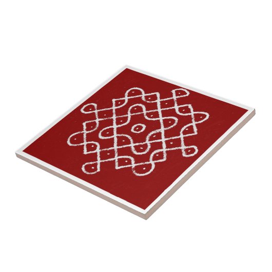 Kolam Rangoli Tegeltje (Zijkant)