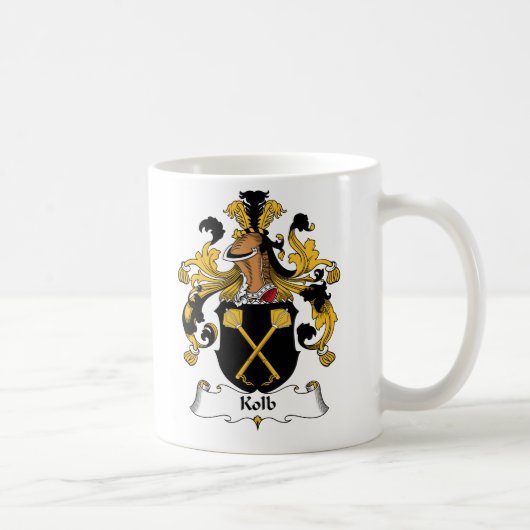 Kolb Family Crest Koffiemok (Rechts)