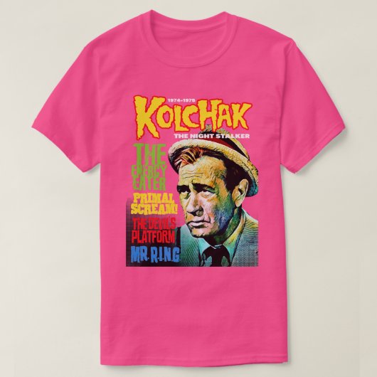 Kolchak The Night Stalker style 4 beroemd gemaakt  T-shirt (Design voorkant)