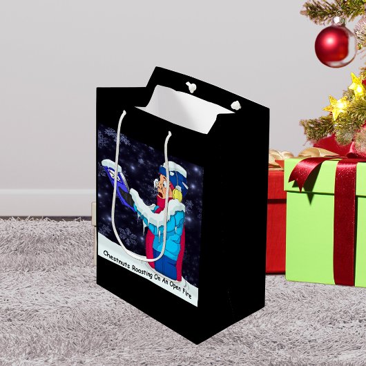Kold KerstCaroler Medium Gift Bag Medium Cadeauzakje