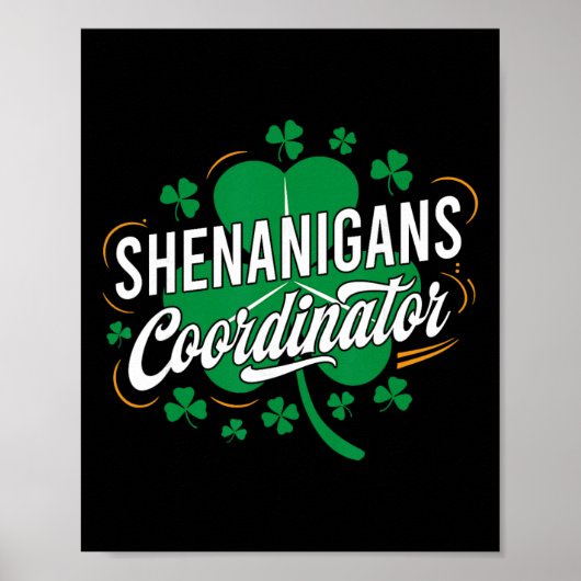 Kolder Coördinator Grappige Leraar St Patrick's Poster (Voorkant)