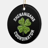 Kolder Coördinator Grappige St. Patrick's Dag Keramisch Ornament (Links)