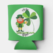 Kolder Kabouter Klaverblad St. Patrick's Dag Blikjeskoeler (Achterkant)