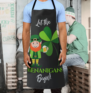 Kolder Kabouter Klaverblad St. Patrick's Dag Schort