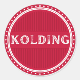 Kolding City Pride Embleem – Deense identiteit Ronde Sticker