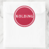 Kolding City Pride Embleem – Deense identiteit Ronde Sticker (Tas)