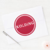 Kolding City Pride Emblem – Danish Identity Ronde Sticker (Envelop)