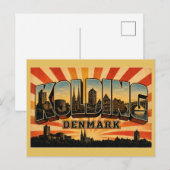 Kolding Denemarken Kasteel Briefkaart (Voorkant / Achterkant)