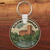Kolding Denemarken Kasteel Sleutelhanger (Voorkant)