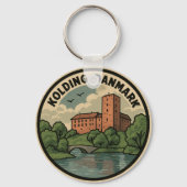 Kolding Denemarken Kasteel Sleutelhanger (Achterkant)