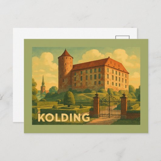 Kolding Denmark Castle Briefkaart (Voorkant / Achterkant)