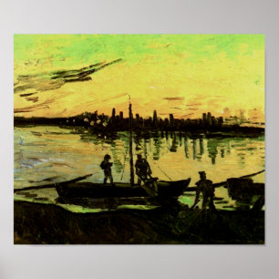 Kolen Barges Van Gogh Fine Art Poster