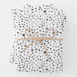 kolen Confetti Waterverf Stippen inpakpapier