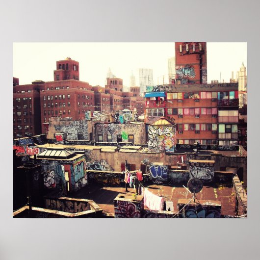 Kolen en graffiti, middelgroot poster (Voorkant)