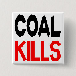 Kolen Kwalificeren badge/knop Vierkante Button 5,1 Cm