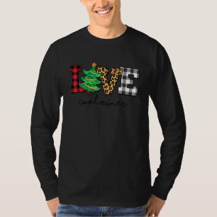 Kolen Miner Love Kerstfamilie Pajamas Family Sq T-shirt