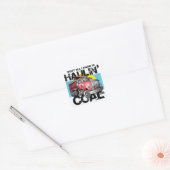 KOLEN VERTREKKEN VIERKANTE STICKER (Envelop)