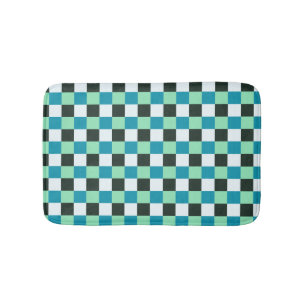 Kolen wit Blauwgroen blauw Aqua Turquoise Pset Badmat