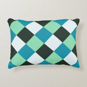 Kolen wit Blauwgroen blauw Aqua Turquoise Pset Decoratief Kussen