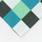 Kolen wit Blauwgroen blauw Aqua Turquoise Pset Fleece Deken (Hoek)