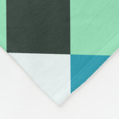 Kolen wit Blauwgroen blauw Aqua Turquoise Pset Fleece Deken (Hoek)