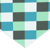Kolen wit Blauwgroen blauw Aqua Turquoise Pset Korte Tafelloper (Hoek)