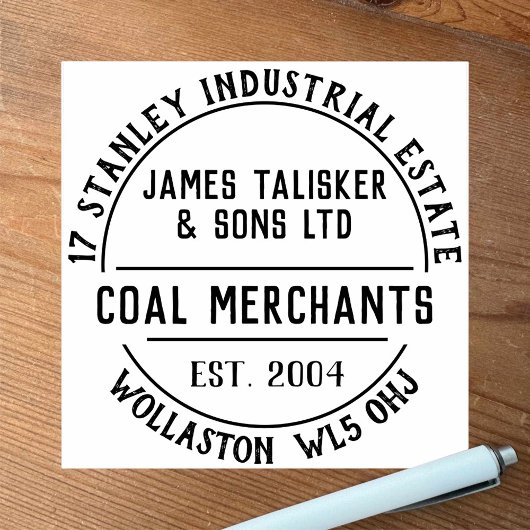 Kolenhandelaren Rubber Stamp Rubberstempel