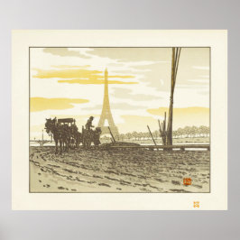 Kolenmannen - Henri Rivière Kunstprint Poster