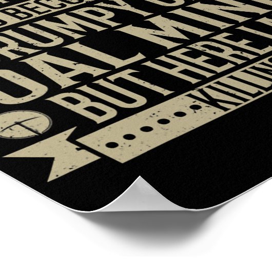 Kolenmijnbouw — oude steenkolenmijnbouw poster (Hoek)