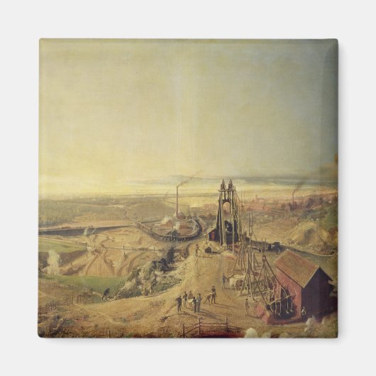 Kolenmijnen en kleisteengroeven in Montchanin Magneet (Voorkant)