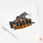 KOLENMIJNWERKER 4-LIFE RECHTHOEKIGE STICKER (Envelop)